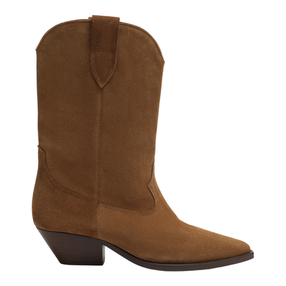MAYFEYR - Isabel Marant - Suede Cowboy Ankle Boots With Heel In Cognac - BO0003FAA1A03S50CO
