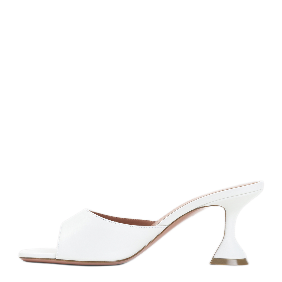 MAYFEYR - Amina Muaddi - Lupita Slipper 70 Mules White - C9S332719LUPWHITE