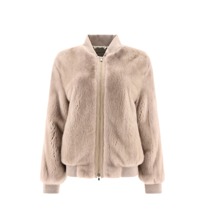 MAYFEYR - Giovi - Mink Fur Bomber Jacket - P2303V2SABBIA