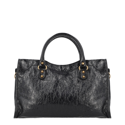 Le City Medium Arena Lambskin Shoulder Bag - Black