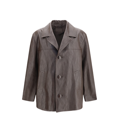 MAYFEYR - Prada - Leather Caban Jacket - UPS715SOOO6559