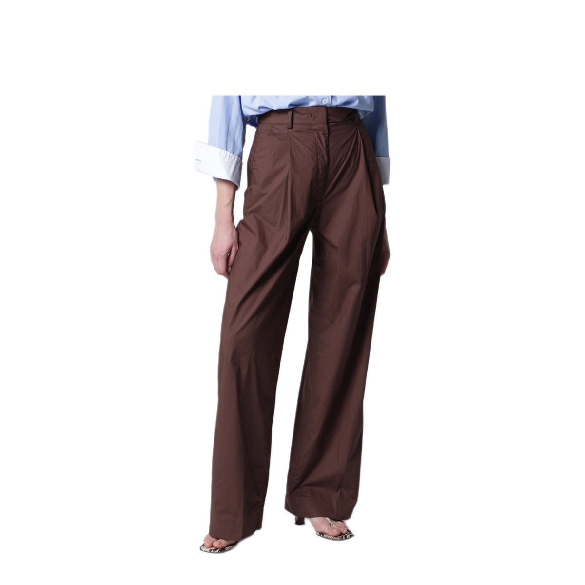 MAYFEYR - The Latest - Brown Cotton Trousers - TLWD3104T0160LNTPT0215