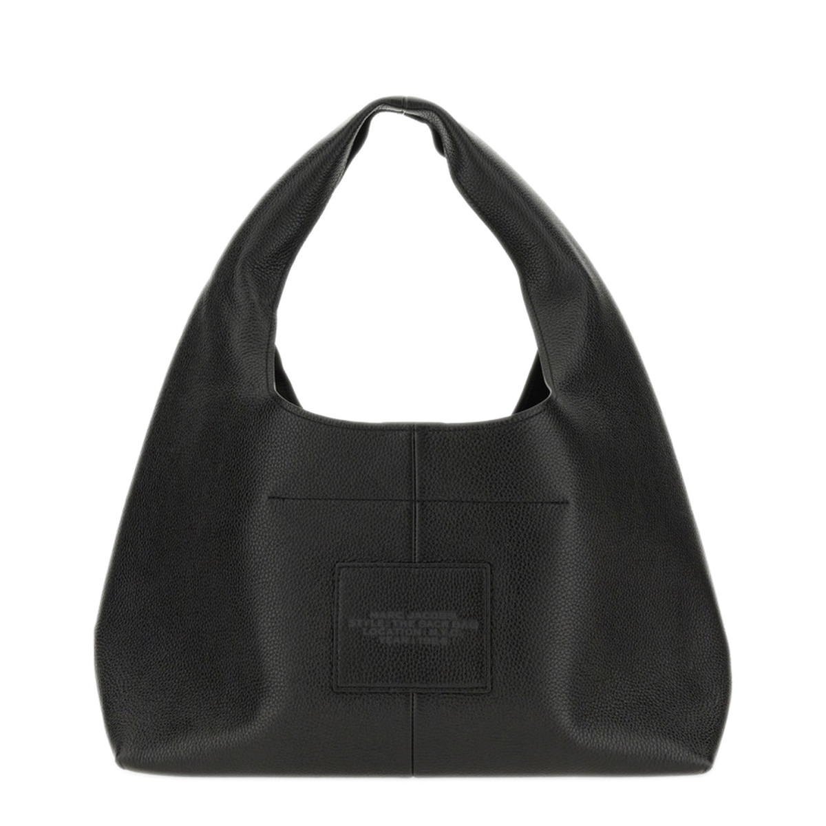 Full-Grain Leather Handbag - Black