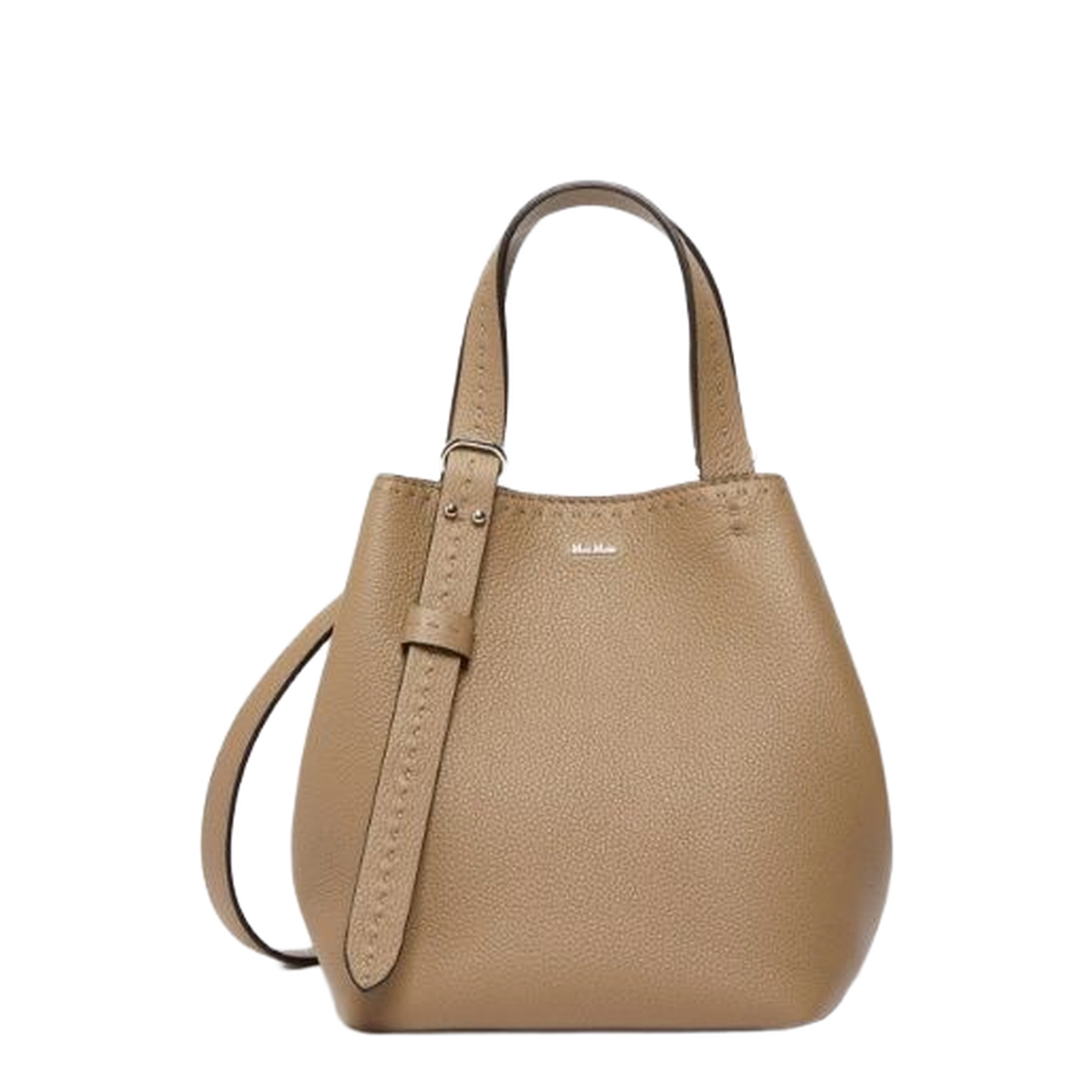 Hand or Arm Bag in Tumbled Calfskin Leather Archetipo Extra Small