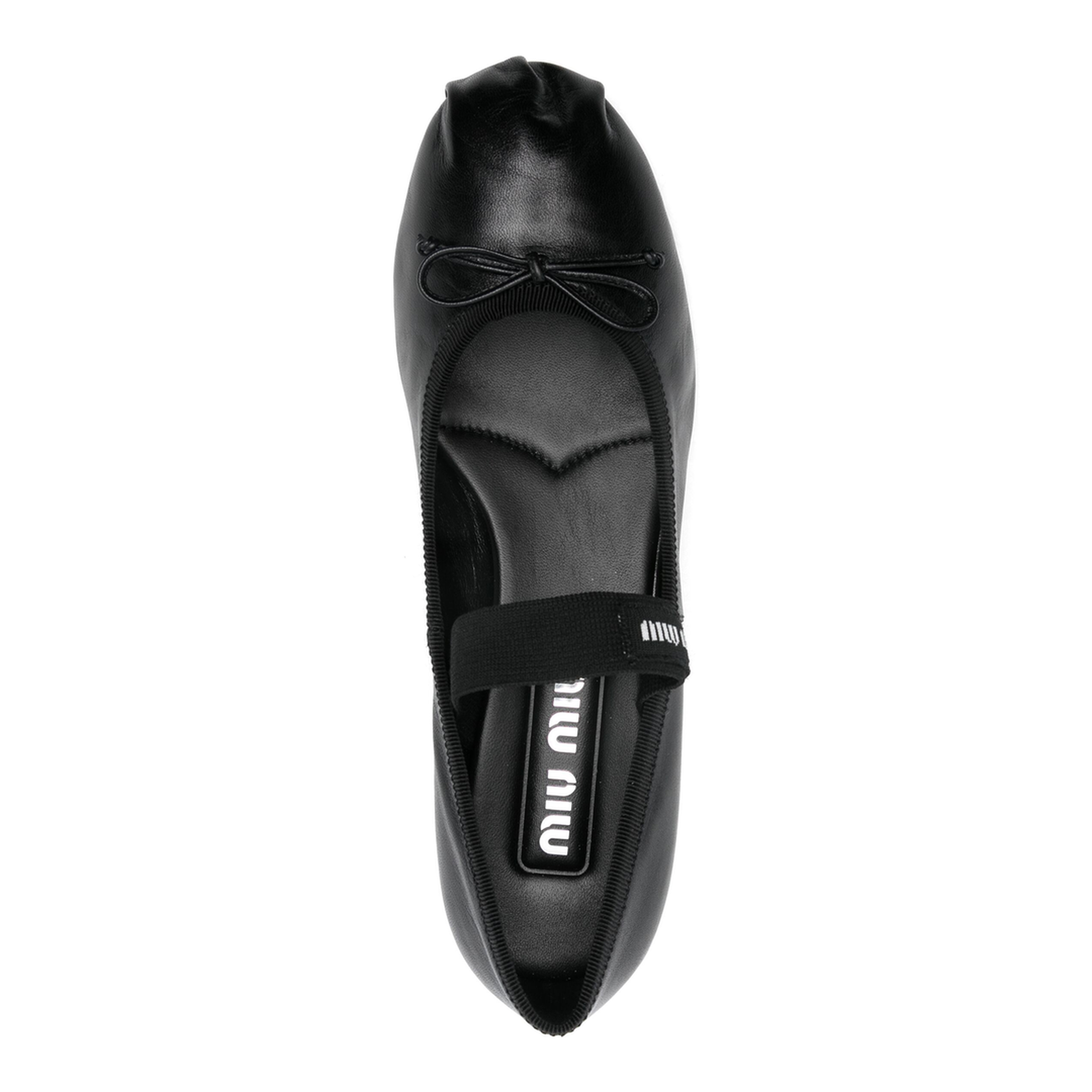 MAYFEYR - Miu Miu - Logo-Intarsia Ballet Flats - 5I348EF025011F0002