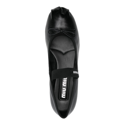 MAYFEYR - Miu Miu - Logo-Intarsia Ballet Flats - 5I348EF025011F0002
