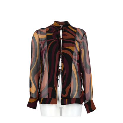 Creponne Shirt In Marmo Print