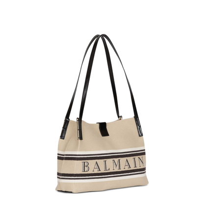 Release Small Canvas Leather Tote - Natural/Cream