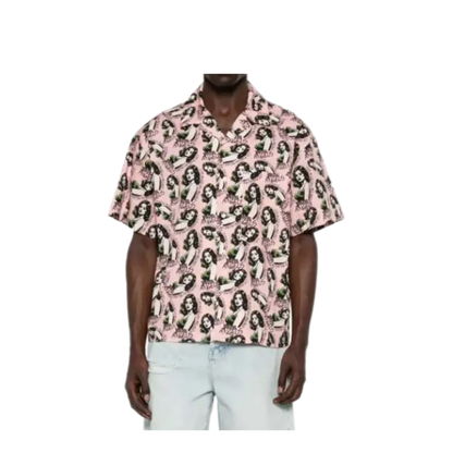 MAYFEYR - Palm Angels - Pinup Allover Loose Bowling Shirt - PMGG00DS26FAB0013084