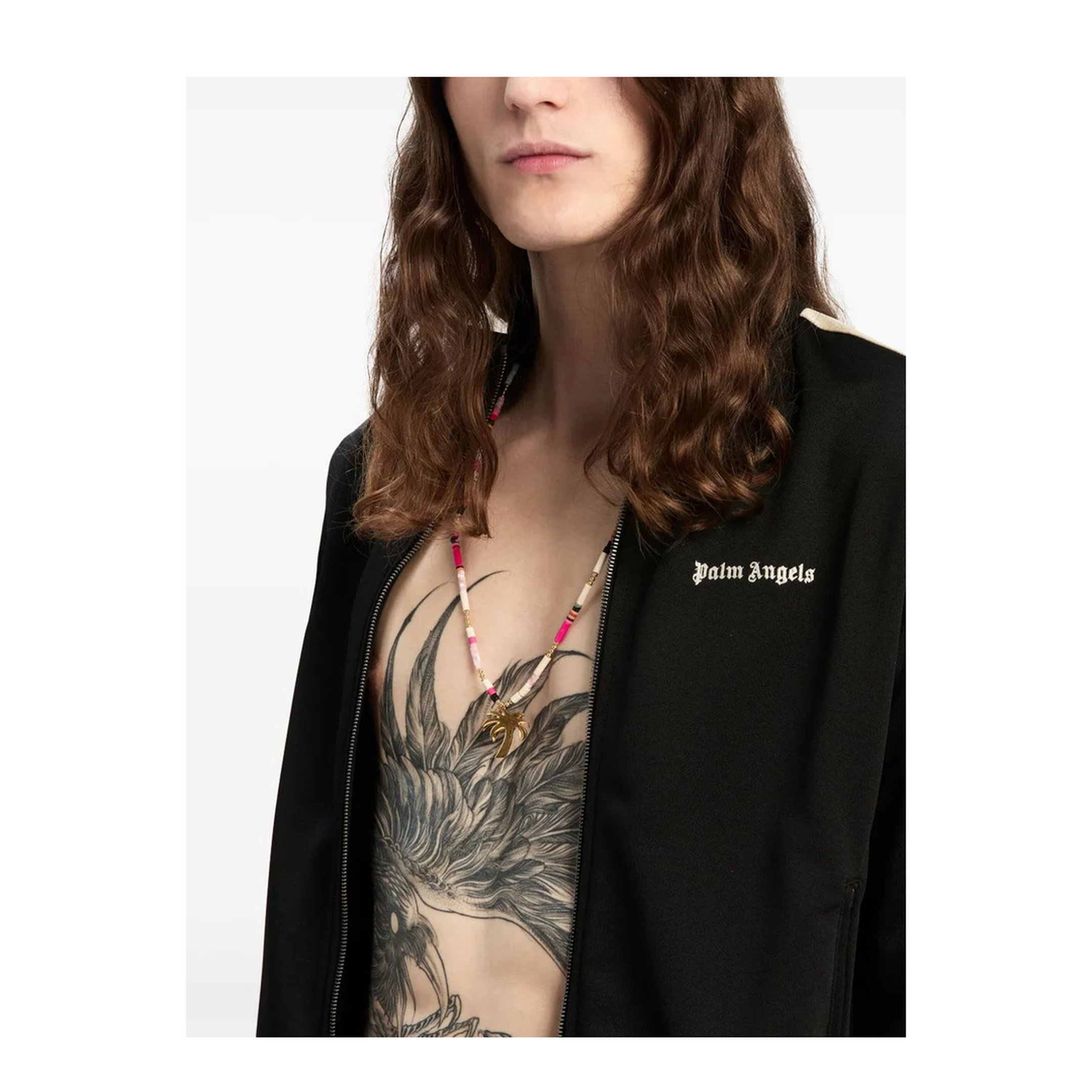 MAYFEYR - Palm Angels - Classic Logo Track Jacket Black - PMBD058C99FAB0021003
