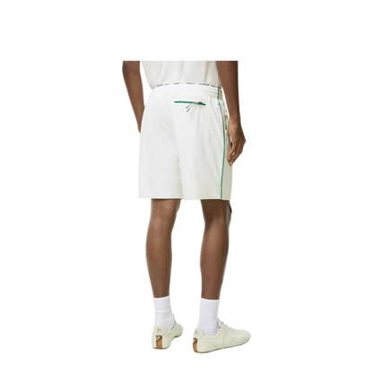 White Stretch Nylon Bermuda Shorts