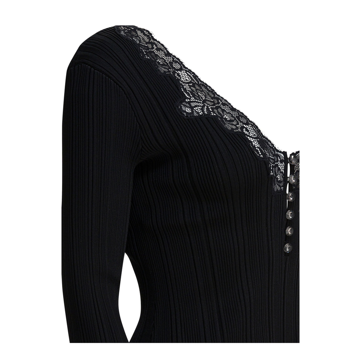 MAYFEYR - Self Portrait - Top With Lace - AW25042TBBLACK