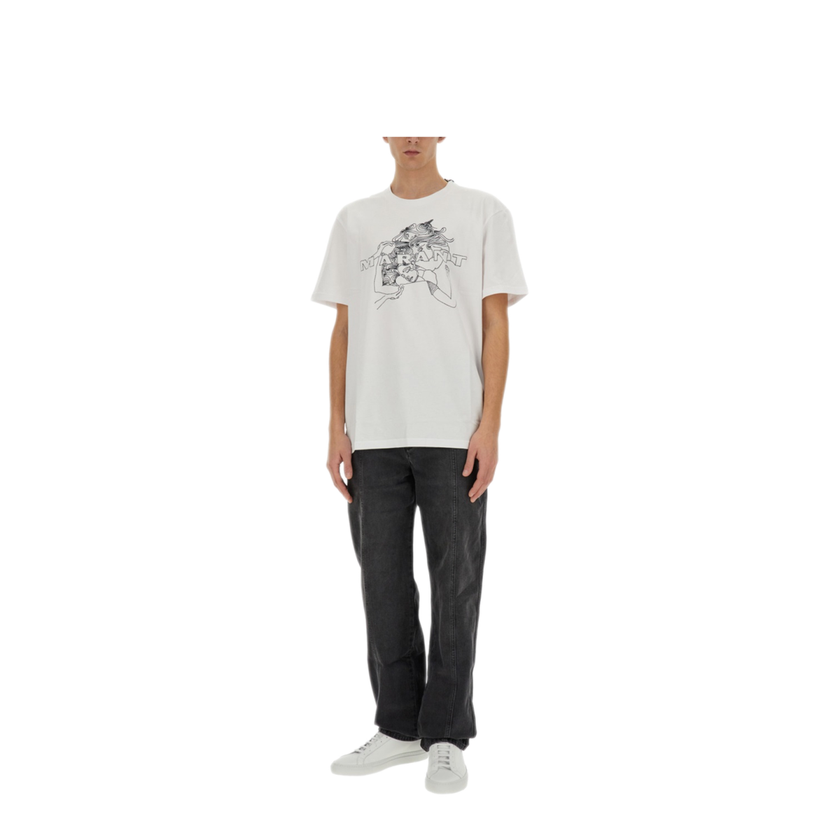 MAYFEYR - Isabel Marant Étoile - T Shirt Honore - TS0052HAB2N20H20WH