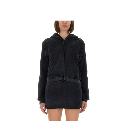 MAYFEYR - Alexander Wang - Cotton Terry Sweatshirt With Zipper - 4CC3252647011