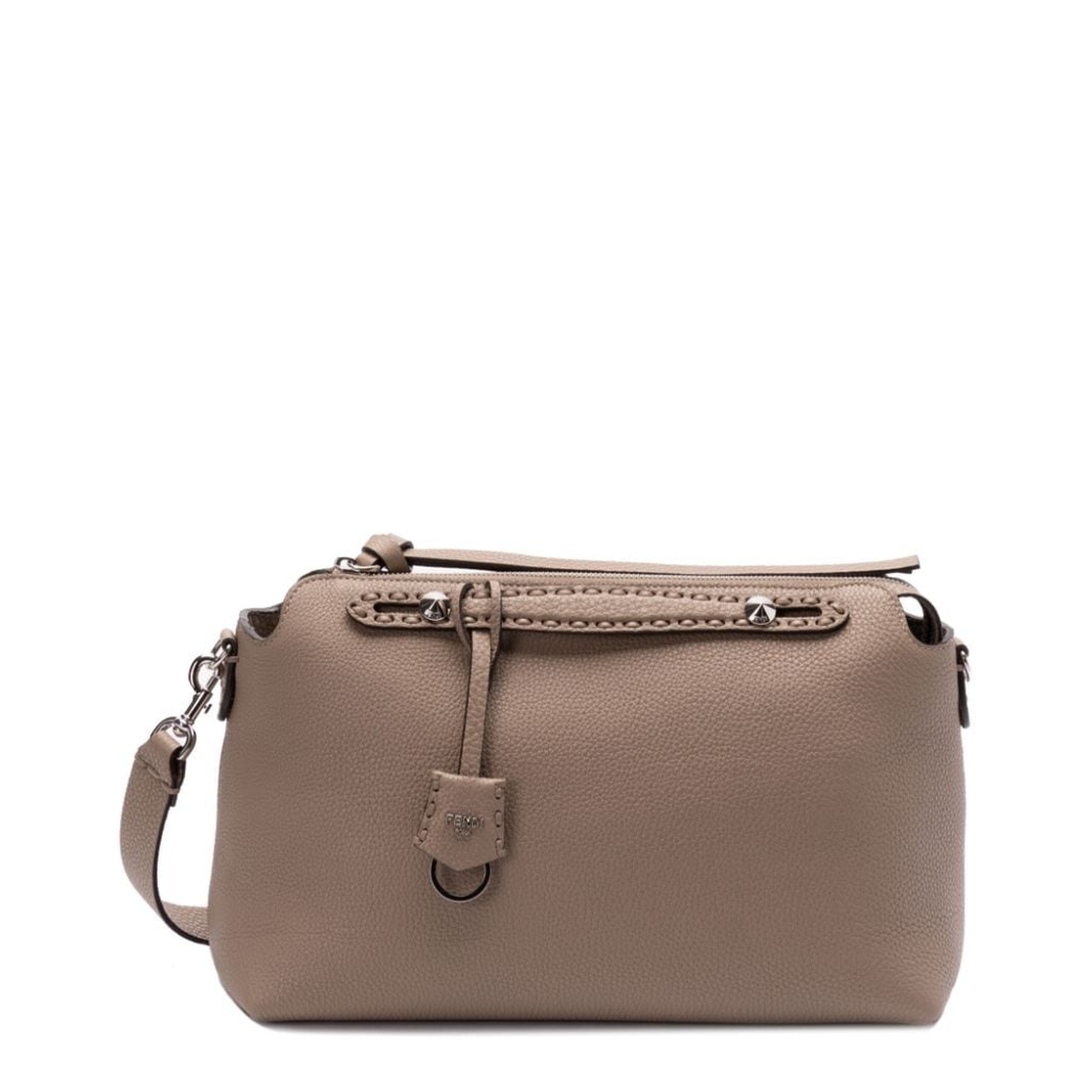 By The Way Selleria Large Calfskin Shoulder Bag - Dove Gray