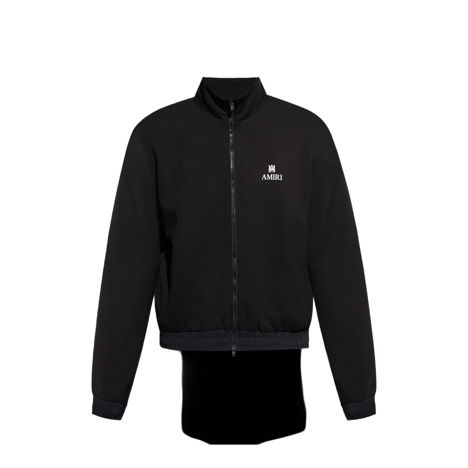 Sweatshirt with stand-up collar