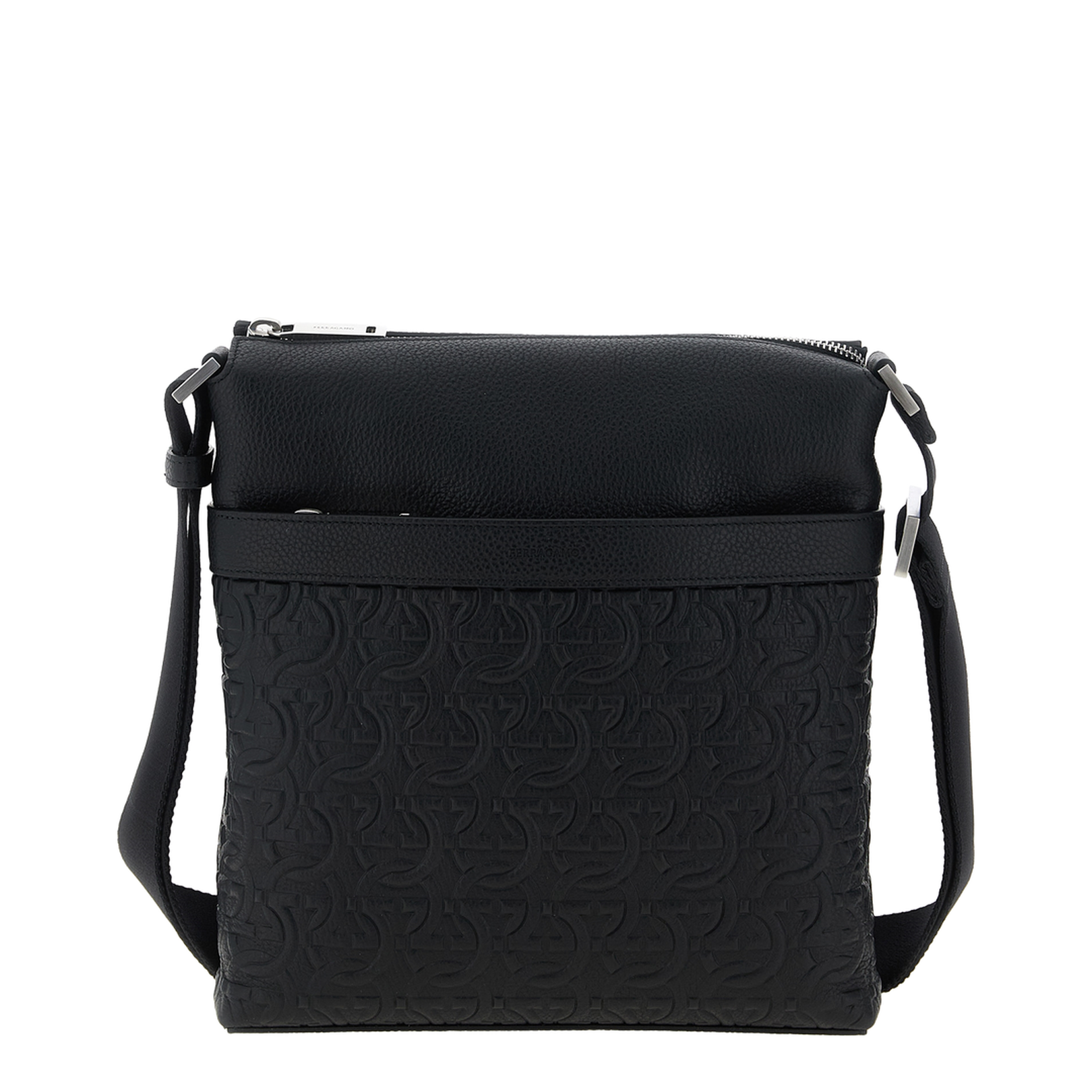 Gancini Crossbody Bag Black