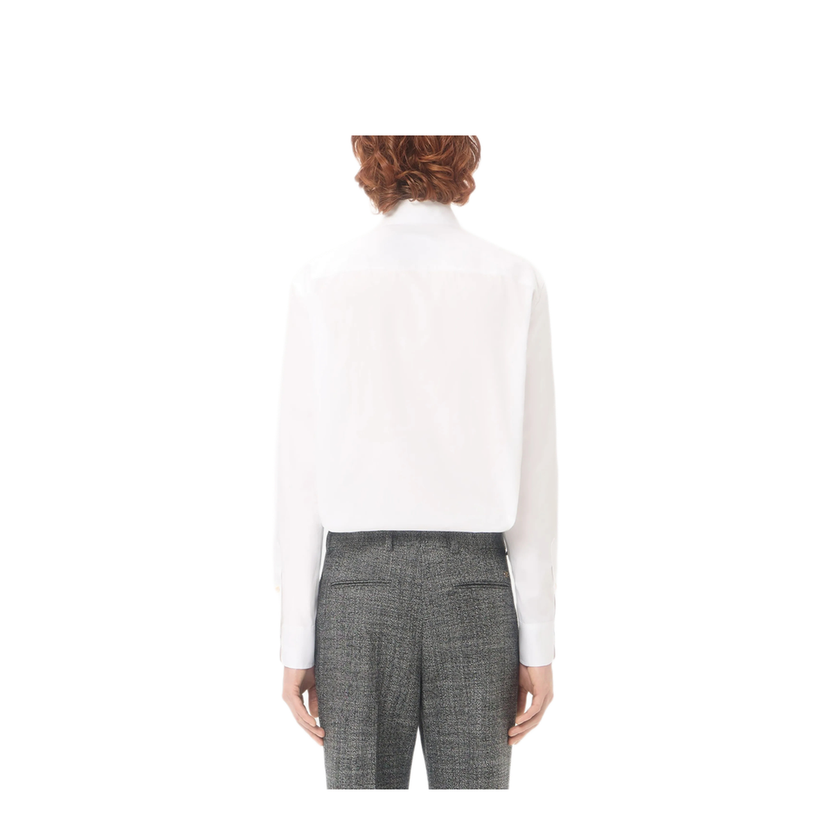 MAYFEYR - Valentino - Oxford Cotton Shirt With Vgold - 9V3ABB84BH10BO