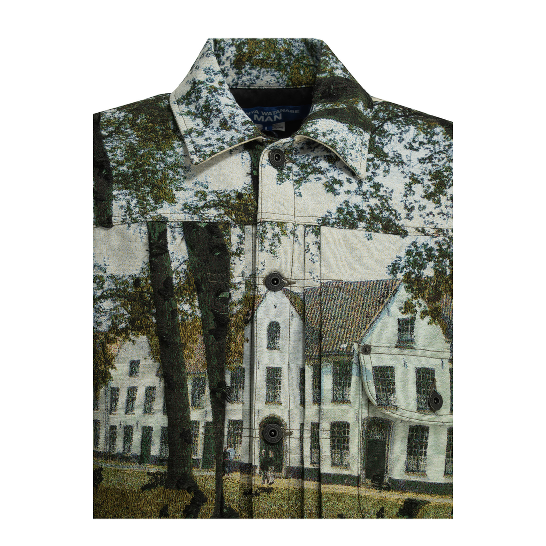 MAYFEYR -  - Gobelin Weave House Lightweight Jacket - WQJ030S261GRNBKLGTBLU
