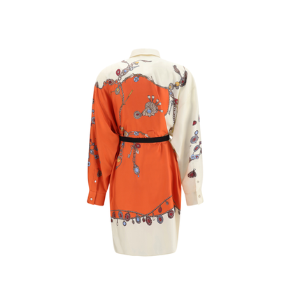 MAYFEYR - Versace - Printed Silk Shirt Mini Dress - 10254951A18636