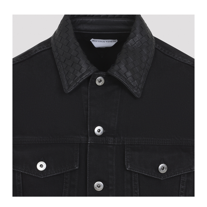 MAYFEYR - Bottega Veneta - Intrecciato Collar Denim Jacket - 862600V69O01000