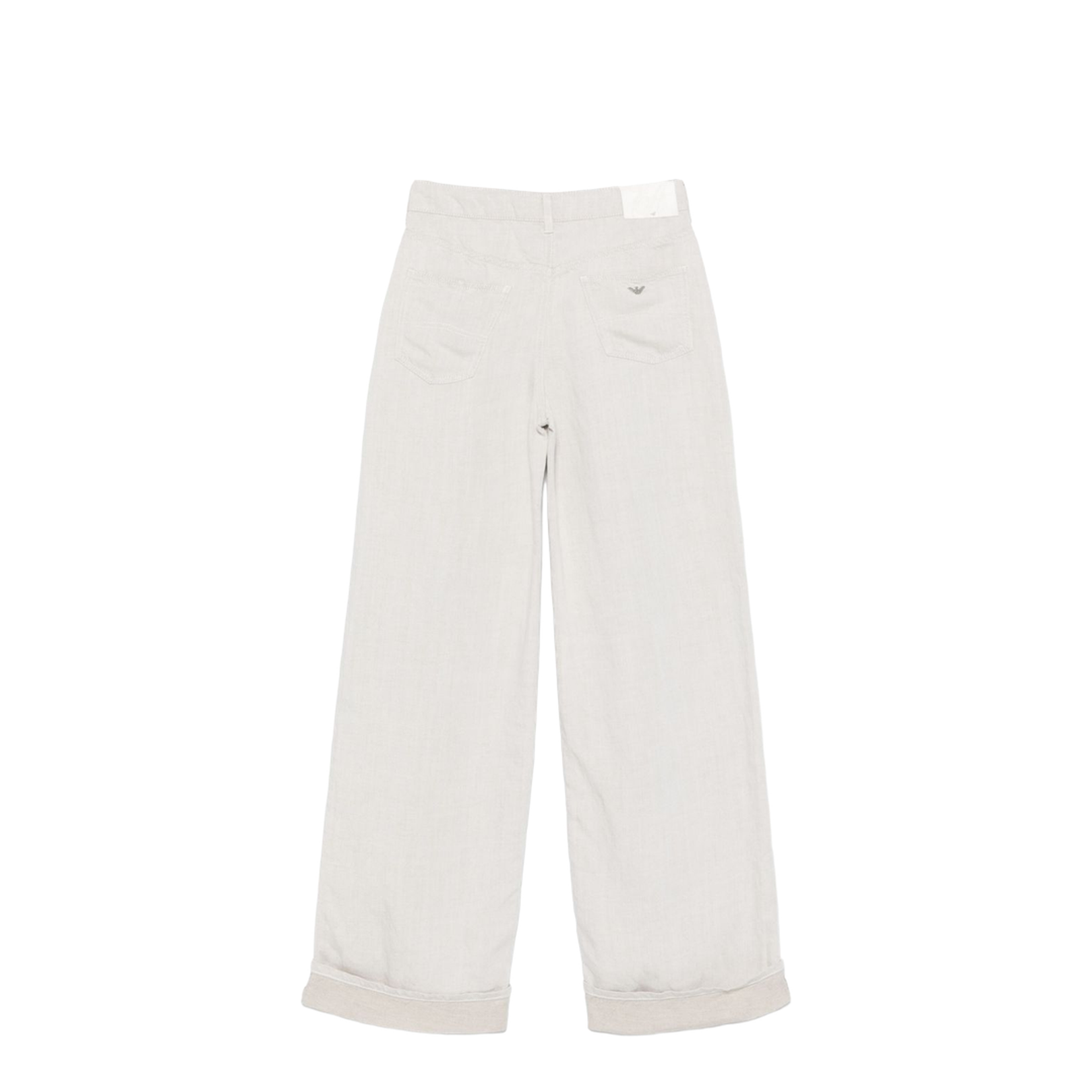Linen Blend Wide-Leg Jeans
