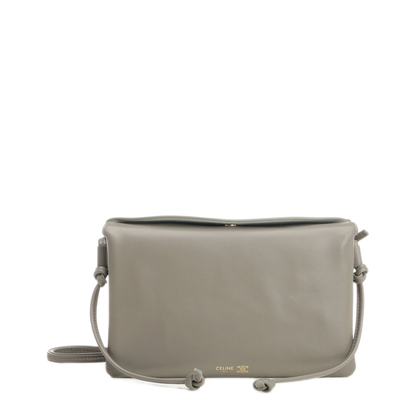 MAYFEYR - Celine - Light Graphite Trio Flap Crossbody Bag - 10P862O86GKX3
