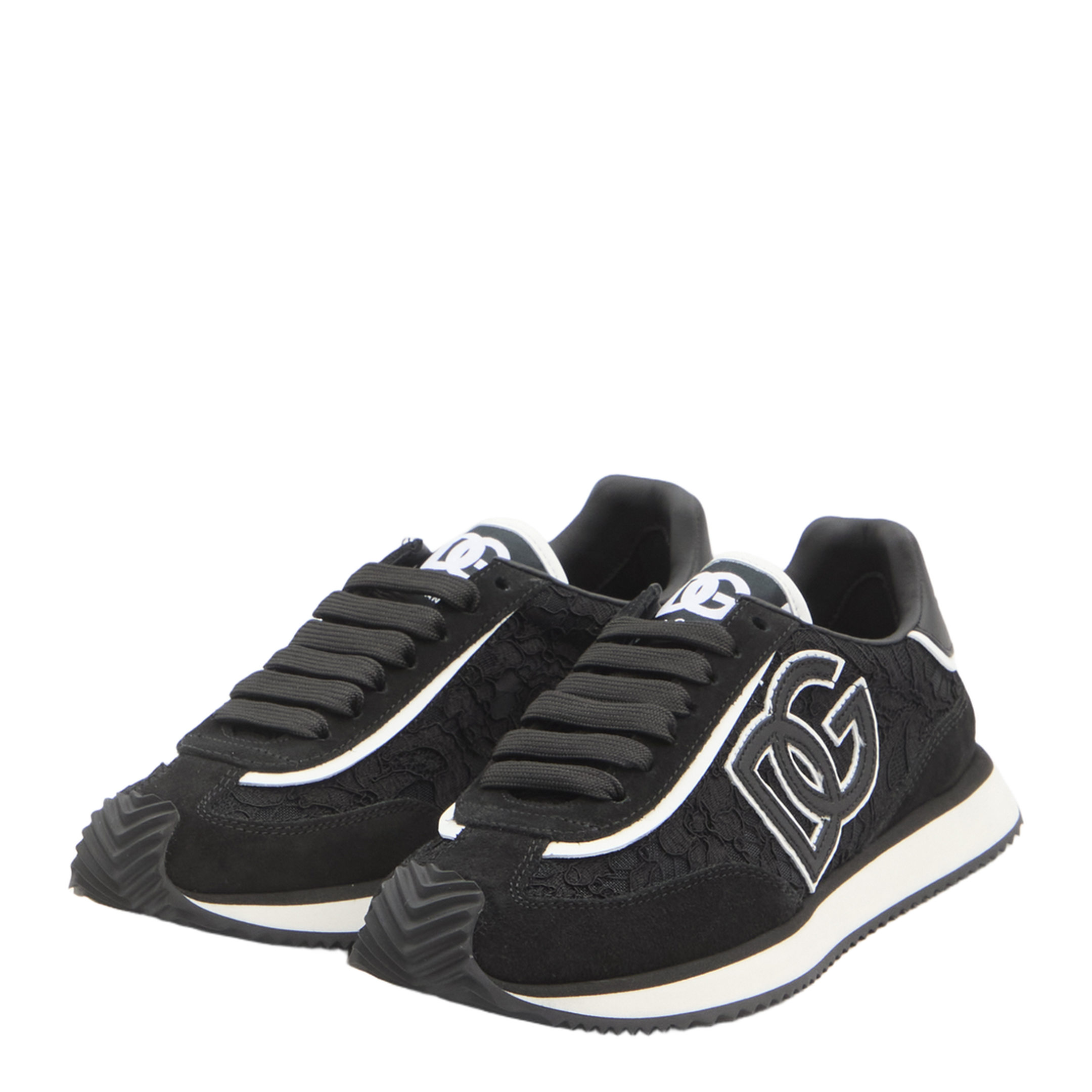 Cushion Sneakers in Calfskin and Fabric