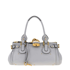Paddington Bovine Leather Tote - Powder Blue