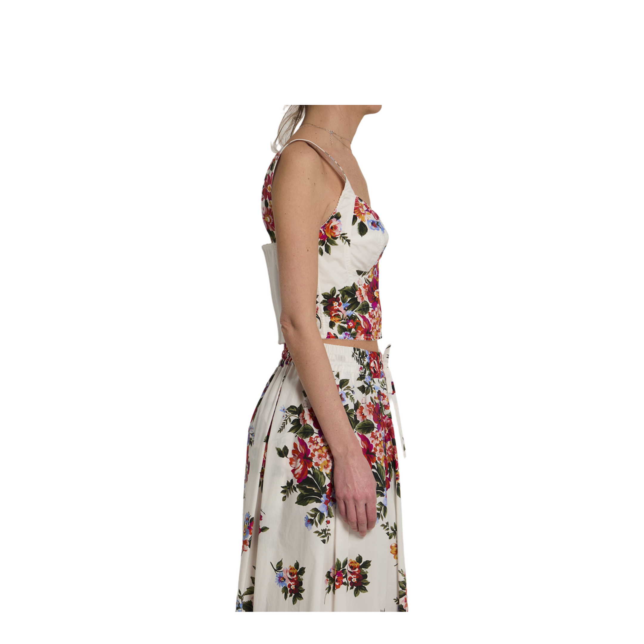 Bustier Top with Floral Print