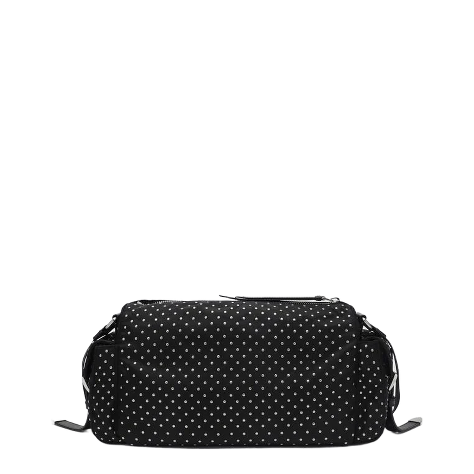 Black Re-Nylon Bag with Studs