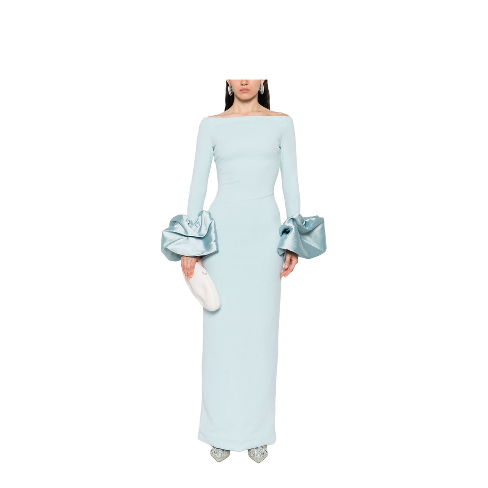 Storm Maxi Dress in Arctic Blue