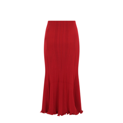 MAYFEYR - Self Portrait - Viscose Midi Skirt - RS26555MSKRRED