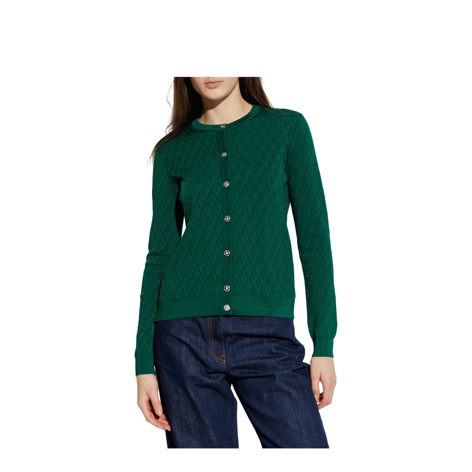 Cardigan with decorative pattern