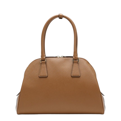 Medium Caramel-Saffiano Leather Bag