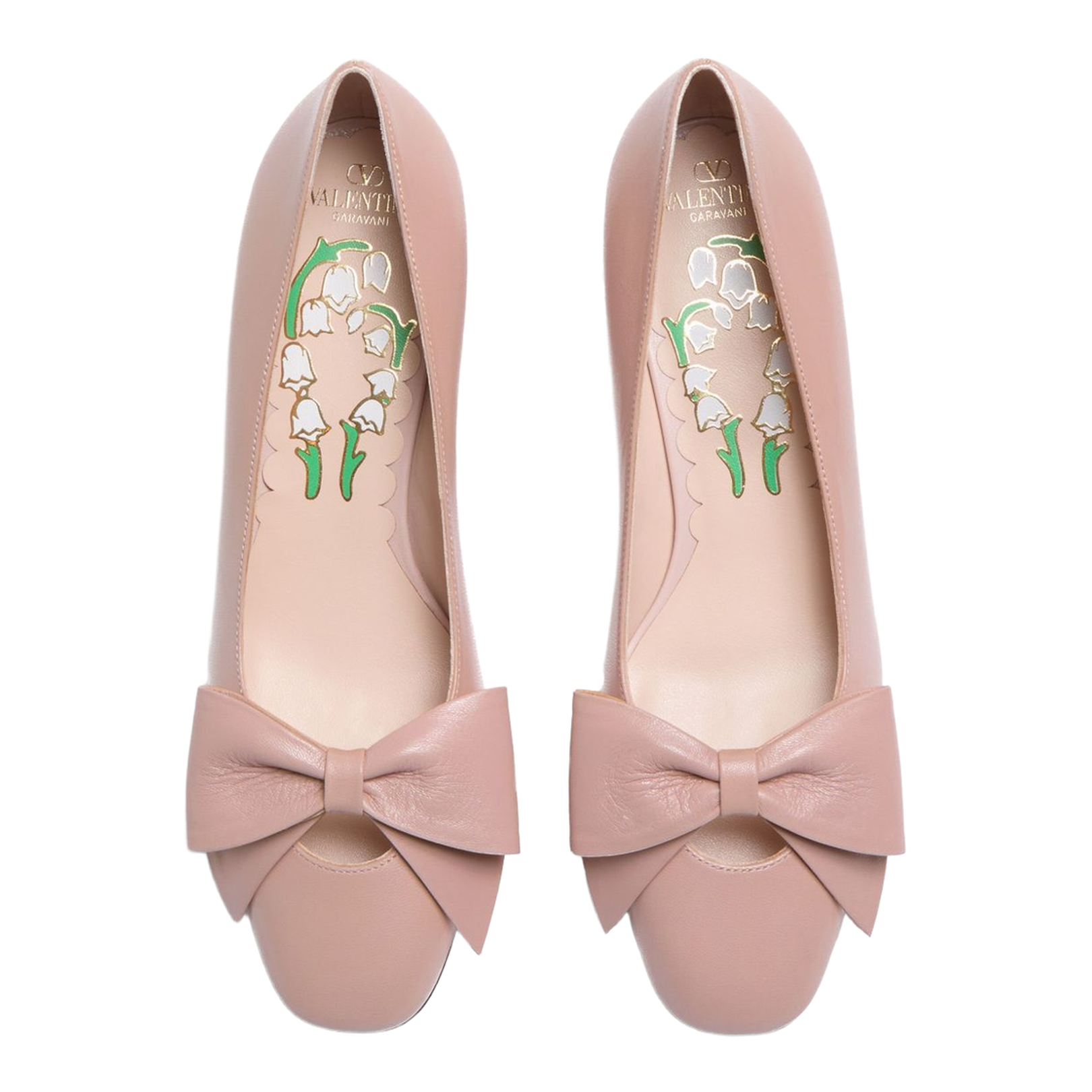 Bow Leather Pumps