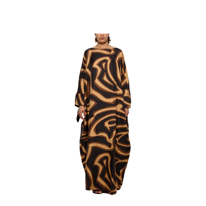 Printed Silk Kaftan