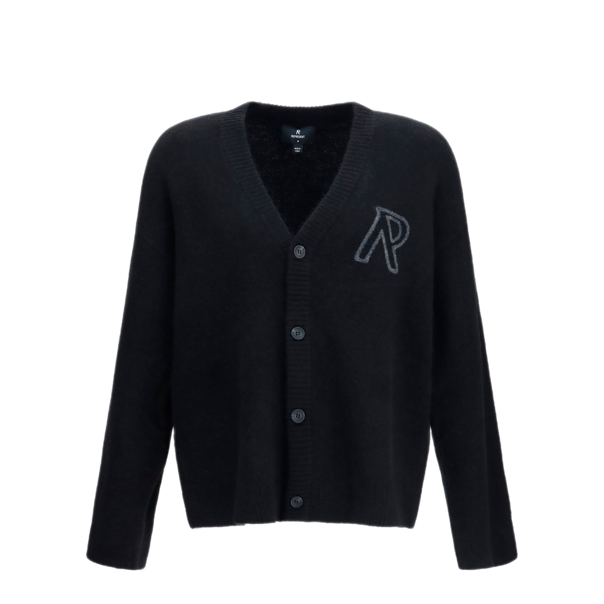 MAYFEYR - Represent - Buttoned V Neck Cardigan - MLM101071BLACK