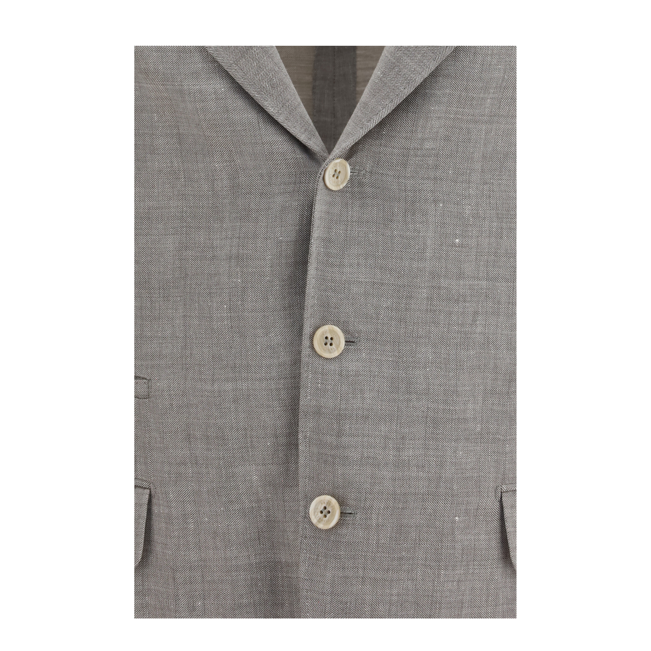 MAYFEYR - Brunello Cucinelli - Deconstructed Linen And Wool Chevron Jacket - MZ4087BTDC027