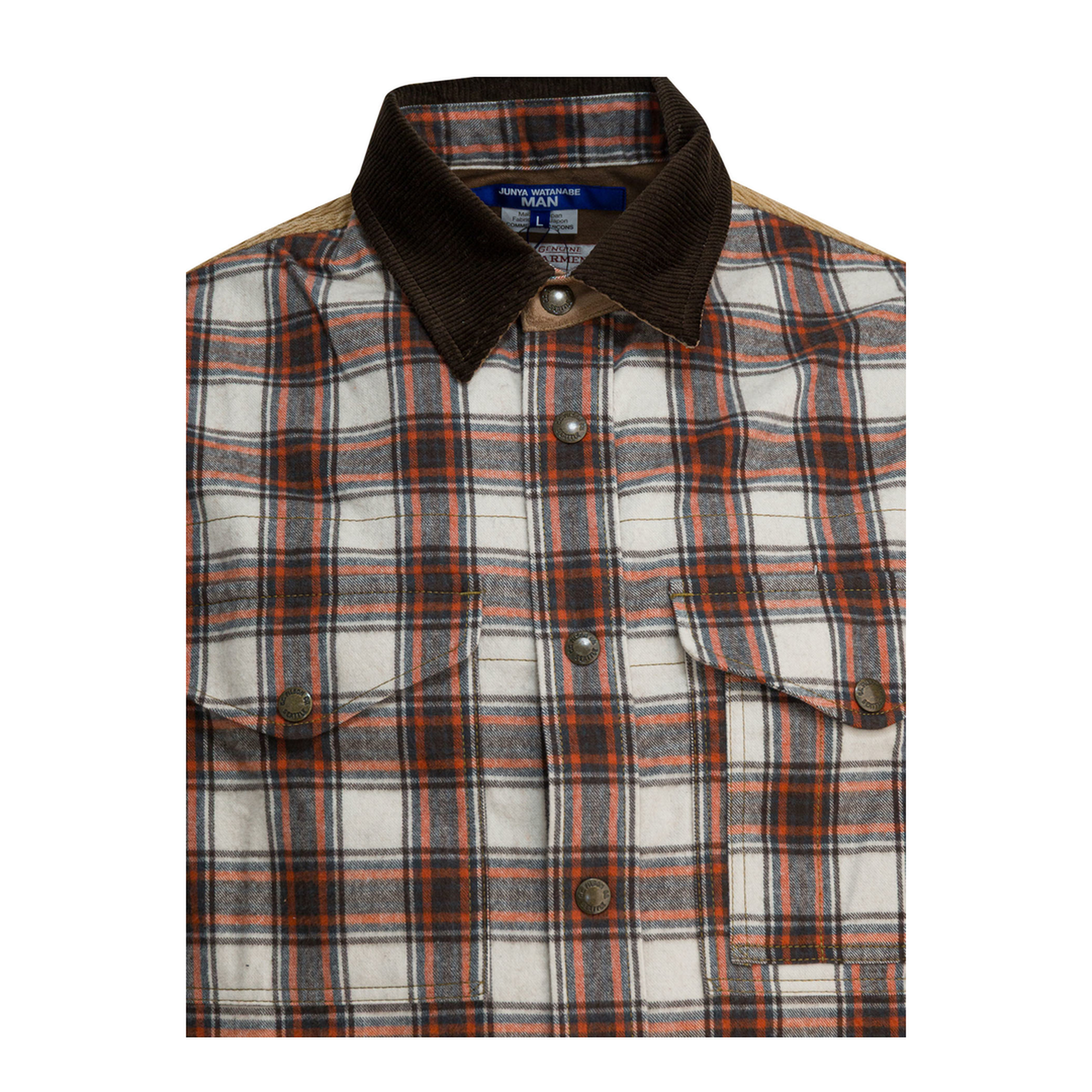 MAYFEYR -  - Check Overshirt Jacket - WPB001W251OFWHTBRNXBE