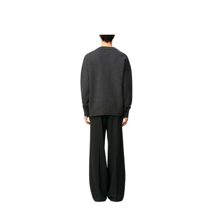 MAYFEYR - Ami Paris - Heather Grey/Red Grey Wool Cardigan - UKC367018084