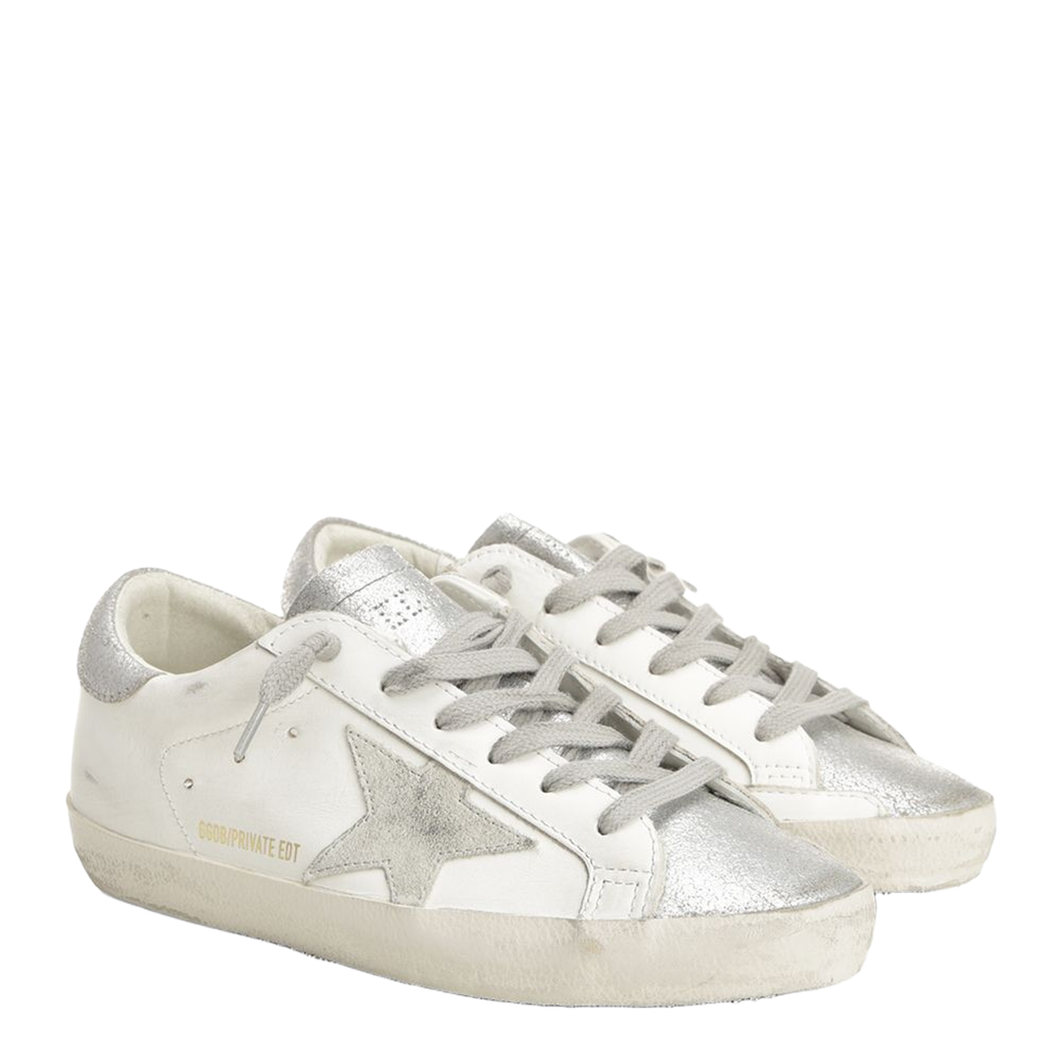 Super-Star Leather Upper and List Suede Star Laminated Suede Toe and Heel