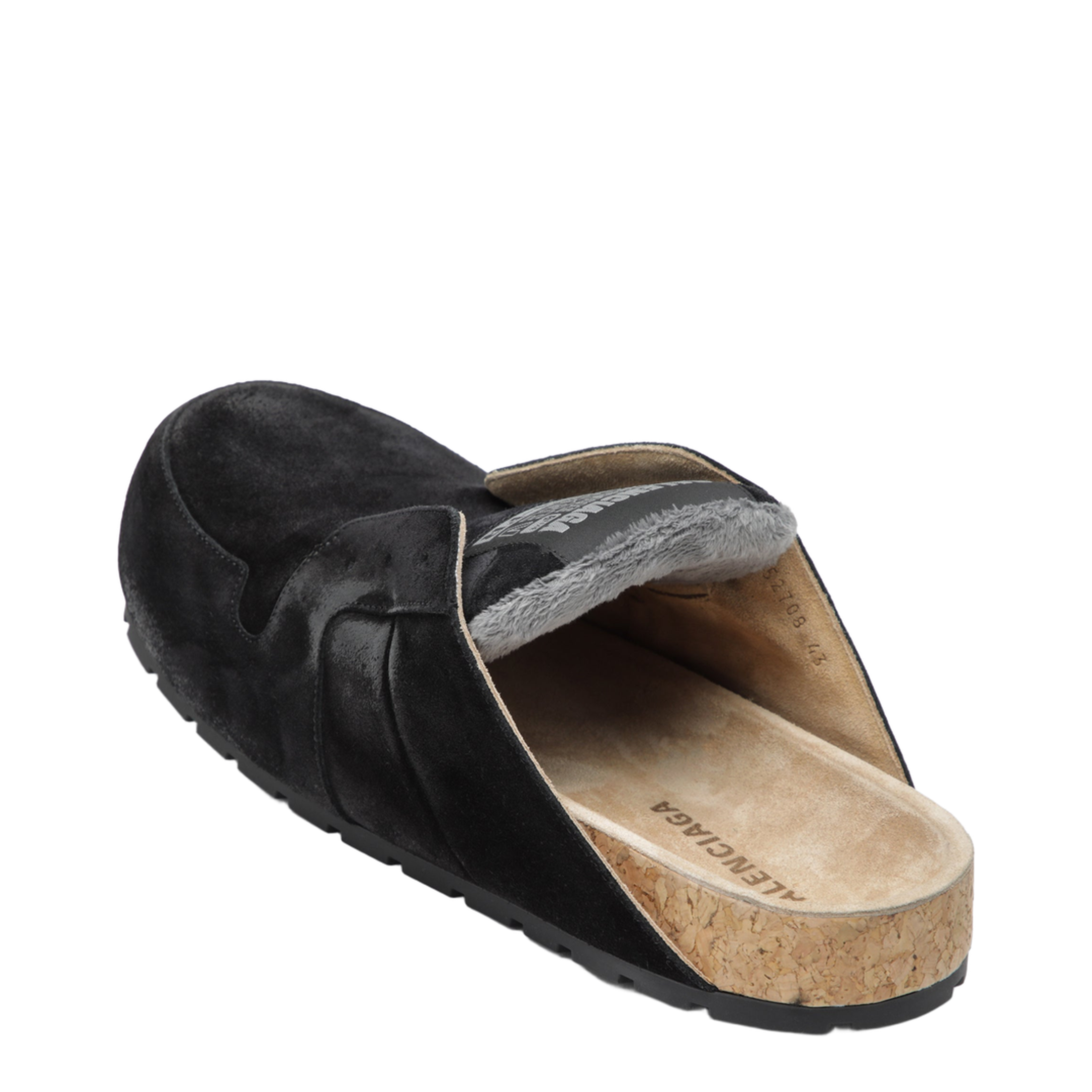 Dumbo Sabot in Distressed Suede Calfskin