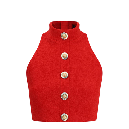 Red Virgin Wool Top