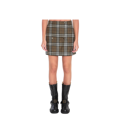 Green Check Miniskirt