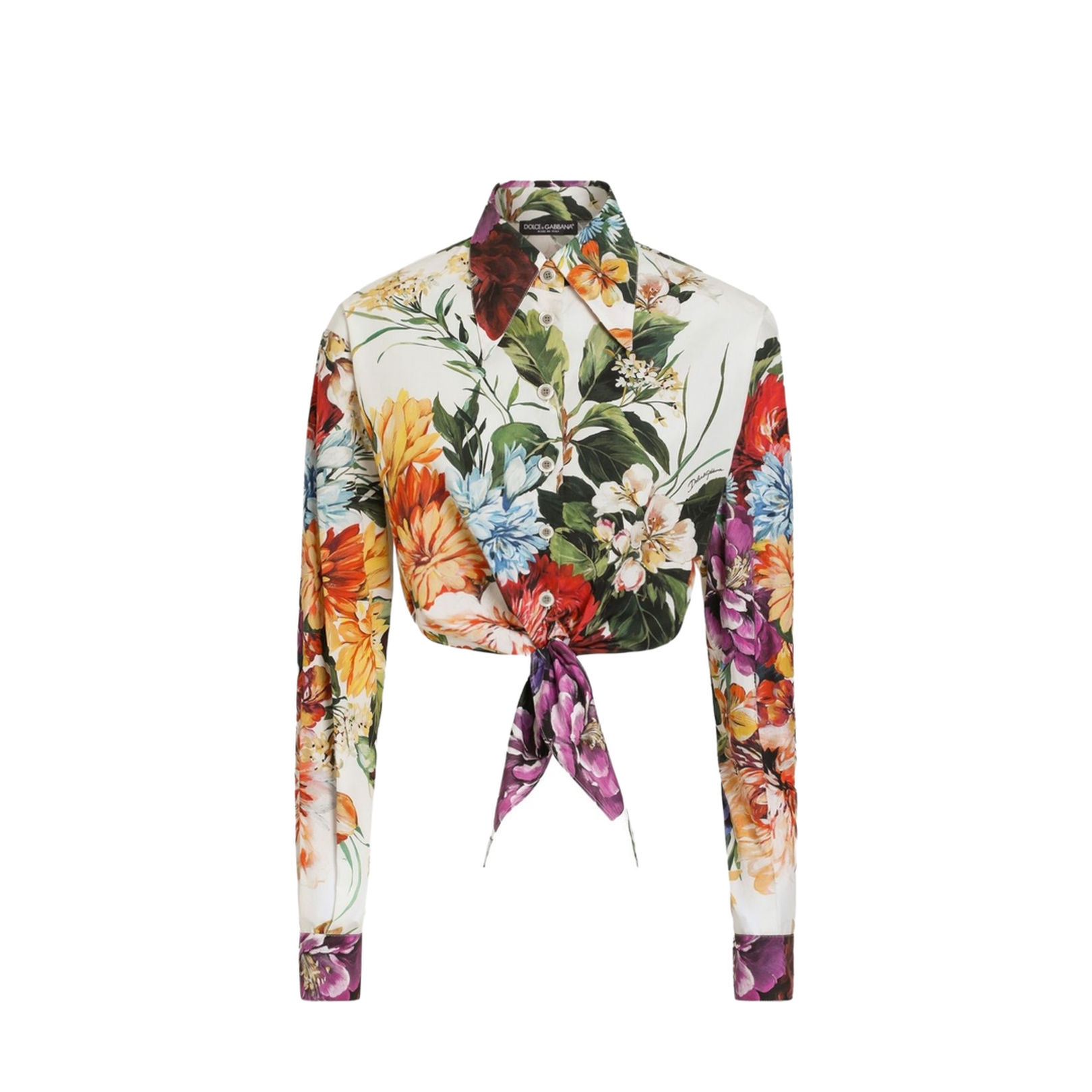 Floral Print Poplin Shirt