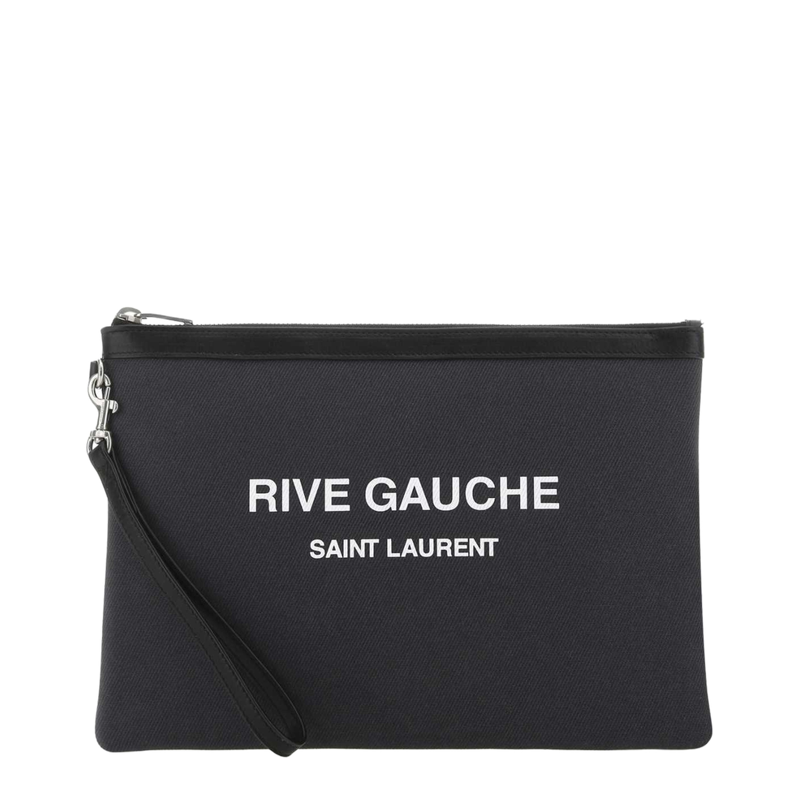 Charcoal Canvas Rive Gauche Clutch