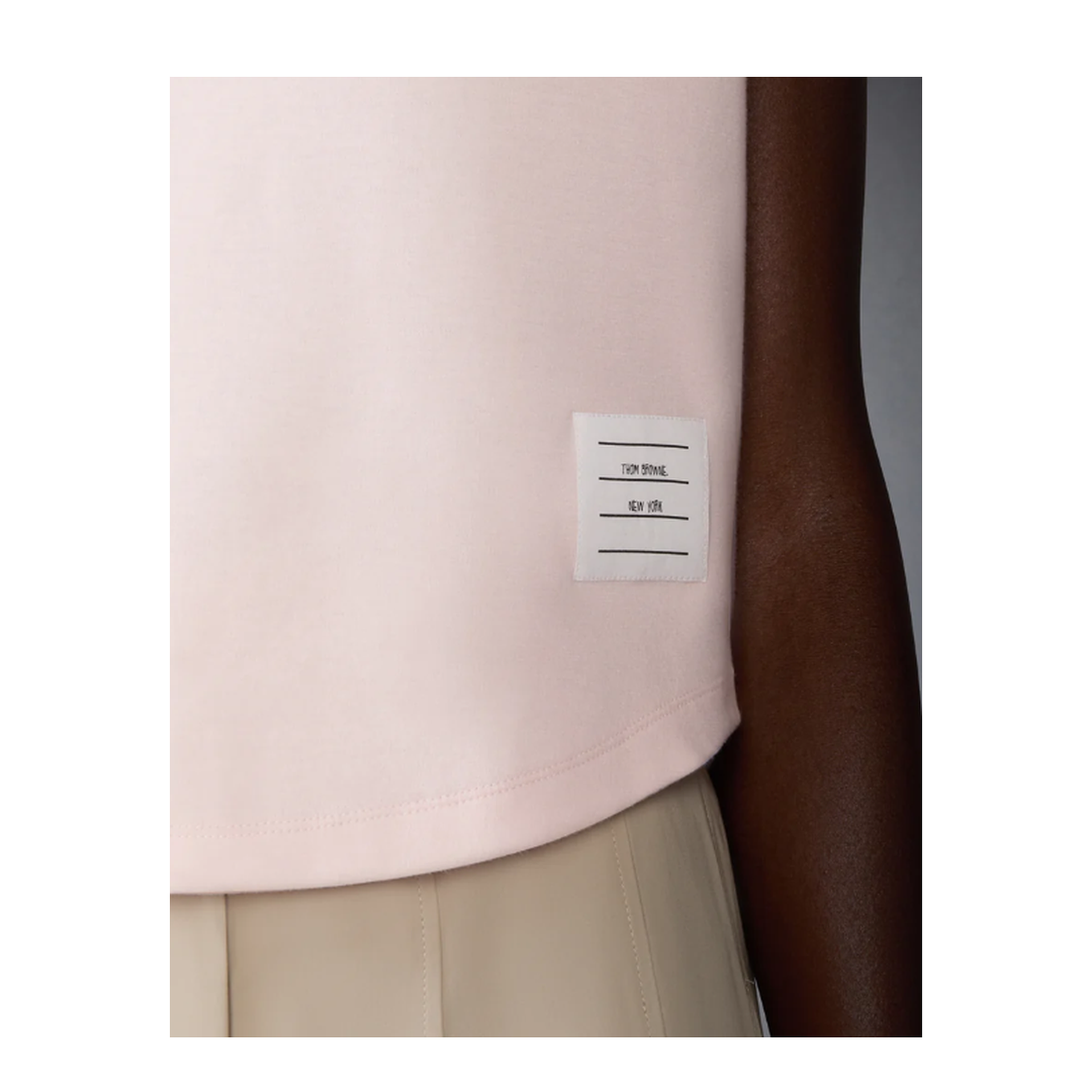 MAYFEYR - Thom Browne - Short Sleeve Tee In Cotton Milano - FJS223AJ0055640
