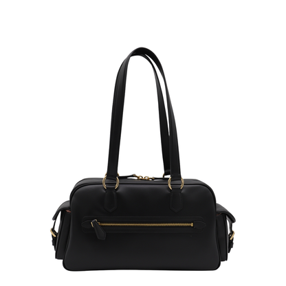 Black Leather Shoulder Bag