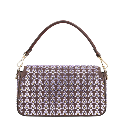 Baguette Medium Calfskin Shoulder Bag - Mahogany